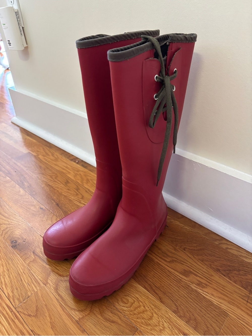 Women's J Crew Wellie Lace-Up Rain Boots